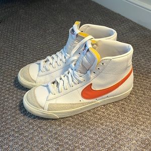 Nike Blazers High orange colorway